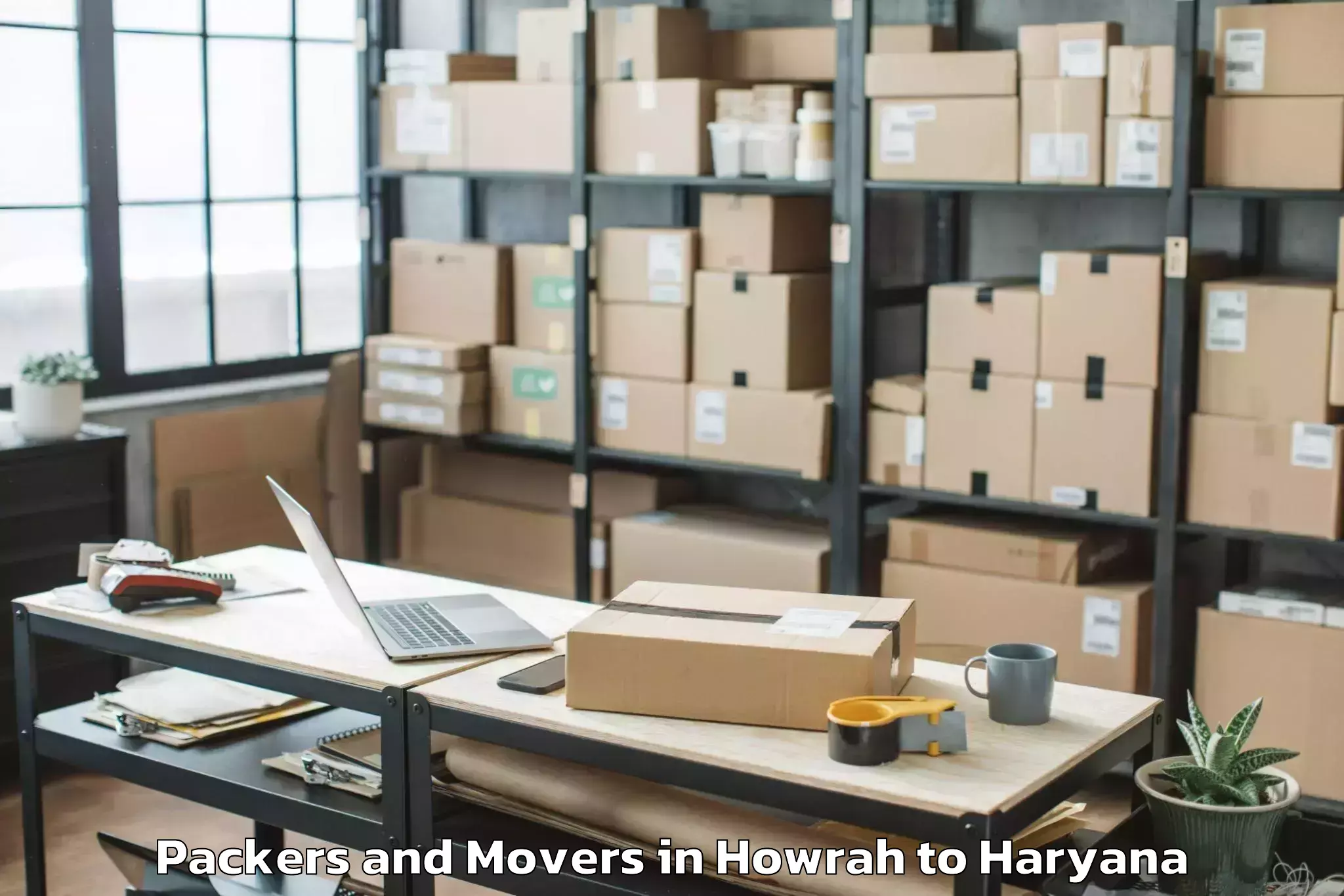 Reliable Howrah to Central Plaza Mall Gurgaon Packers And Movers